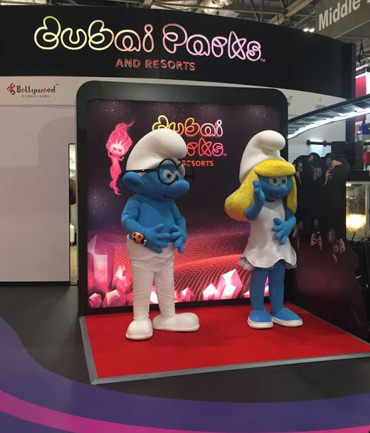 Smurf and Smurfette Dubai Parks and Resorts Rainbow Productions
