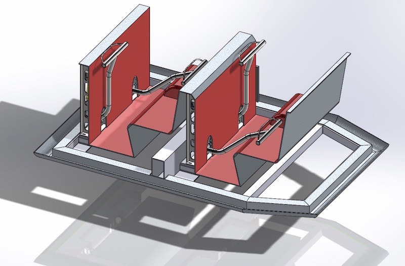 The QuadStar Aerial Roundabout System with lap bars for all passengers