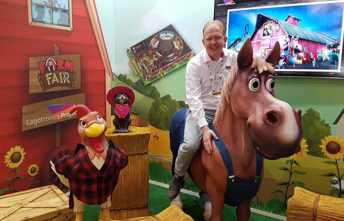 man rides Horse character farm fair gamechanger lagotronics projects