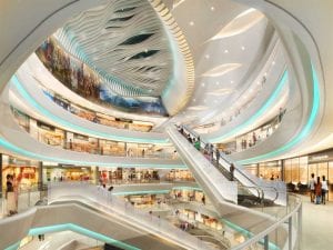 Interior of Mosaic Xi'An Mall, Pradera Retail Asia