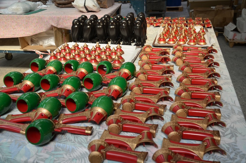 Shooters or 'caramel dispensers' prior to assembly