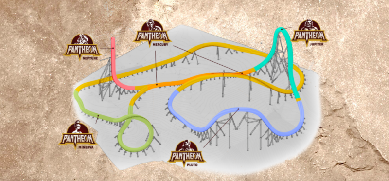 Busch Gardens Williamsburg Roller Coaster Pantheon Open 2020