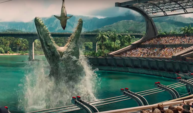 Universal S Jurassic World The Ride Behind The Scenes Video Blooloop - roblox theme park tycoon nieuwe darkride maken youtube