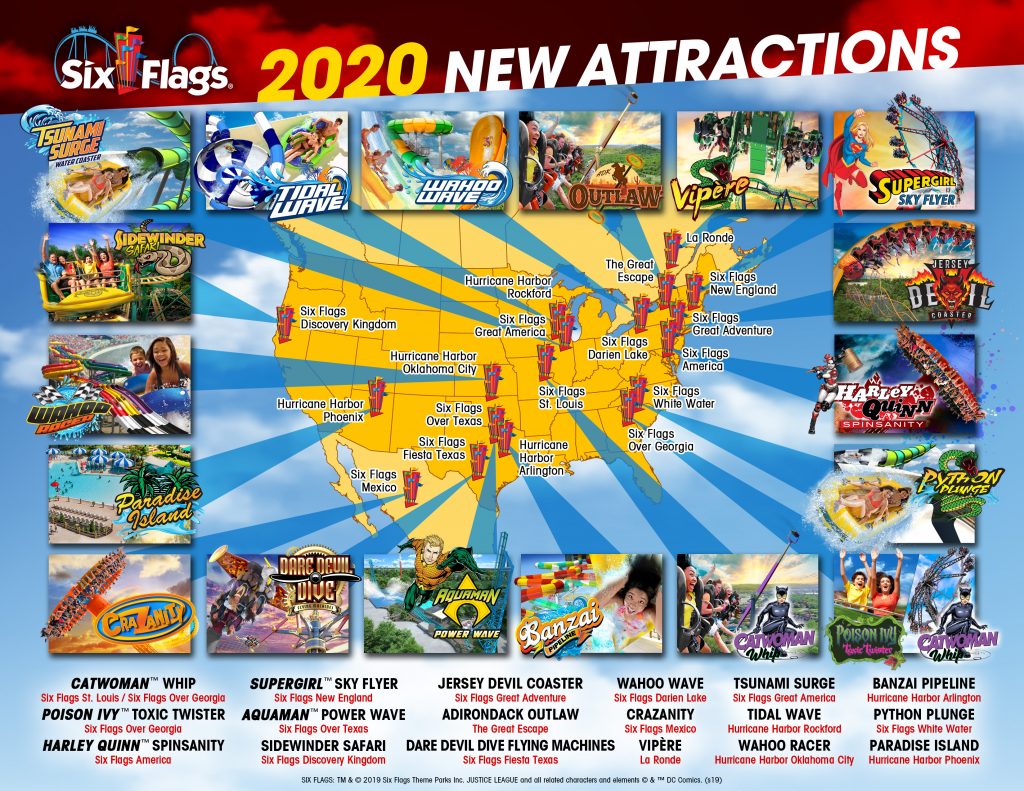 Six Flags 2020 line-up of new additions to their theme parks | blooloop