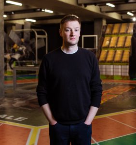 Simon Denny, creator of the Mine exhibition at Mona